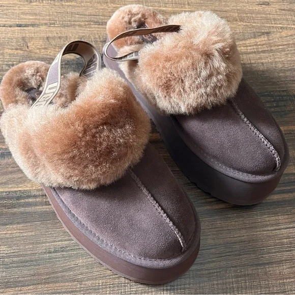 Burnt Cedar Uggs Funkette Slippers Burnt Cedar Ugg Funkette Clog
